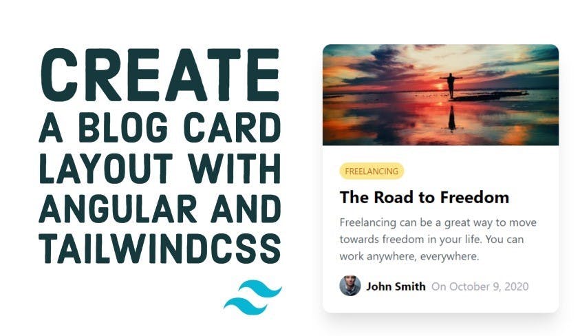 Cover Image for Create a blog post card layout with Angular and TailwindCSS