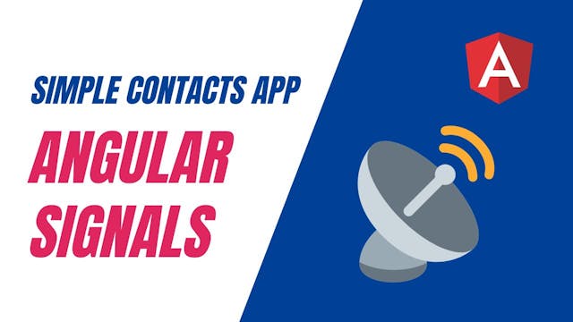Cover Image for Create a Simple Contacts App with Angular Signals (1/2)