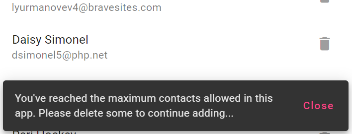 Our effect notification works!