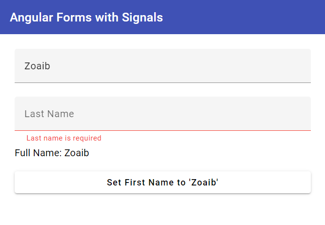 Initial Forms Setup