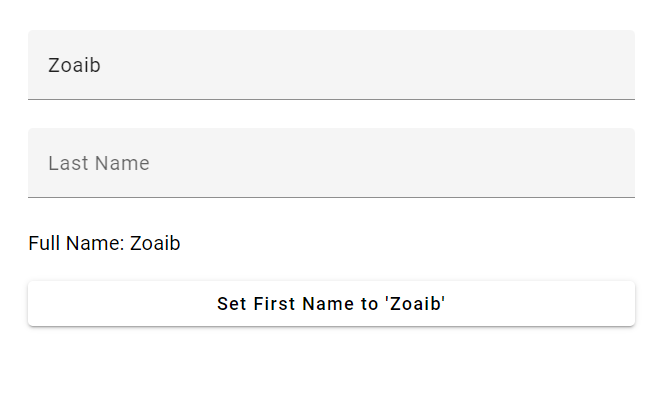 Two-way data binding works