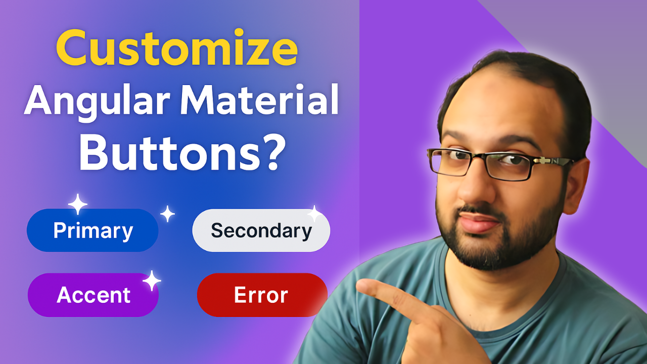 Transform Your Angular Material Buttons with Custom Colors, Sizes, and Professional Styling